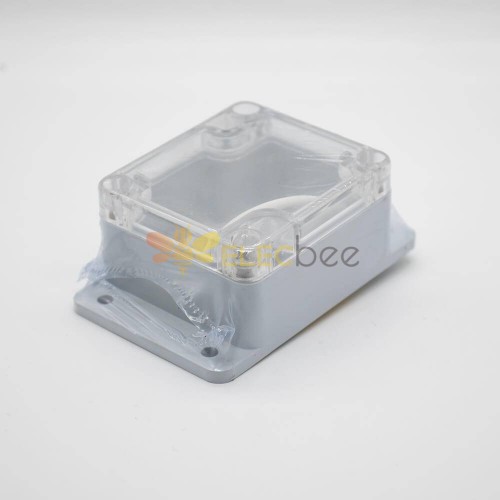 Les clôtures électriques enferment dans une boîte la couverture transparente de coque en plastique d\'ABS 58×63×35 avec des oreilles