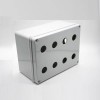 定制防水盒矩形8孔ABS塑料殼體螺絲固定密封接線盒