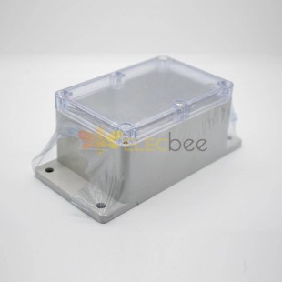 Electrical Junction Box Weatherproof 81×120×65 ABS Plastic Transparent Cover With Ears