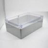 صندوق تقاطع رمادي مقاوم للماء مزود بغطاء شفاف مرفقات كهربائية لتثبيت المسمار 230 × 150 × 85