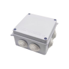 防水接線盒IP55矩形100×100×70 ABS塑料螺絲固定密封盒