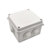 防水接线盒IP55矩形100×100×70 ABS塑料螺丝固定密封盒