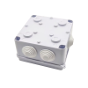 صندوق تقاطع بلاستيكي خارجي مقاوم للماء 100 × 100 × 70 IP55 مرفقات كهربائية لتثبيت المسمار