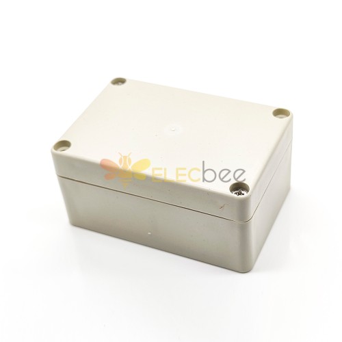 Caja impermeable de plástico 100 × 68 × 50 Tornillo de fijación 6 agujeros Caja de conexiones de plástico ABS