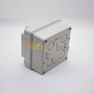 Scatola elettronica di plastica impermeabile dell'ABS 100×100×70 che spazia la fissazione della vite di plastica di Shell 83×83