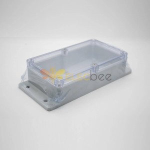 صندوق بلاستيك شفاف مقاوم للماء 90 × 158 × 60 مع غطاء شفاف مع آذان حاويات بلاستيك ABS