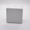 Caja de conexiones gris impermeable IP55 Rectángulo Tornillo Fijación 85×85×50 Cajas de plástico ABS