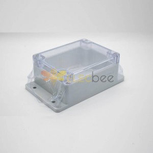 Caja de plástico impermeable Cubierta transparente con orejas 115 × 90 × 55 Cajas eléctricas de fijación de tornillo