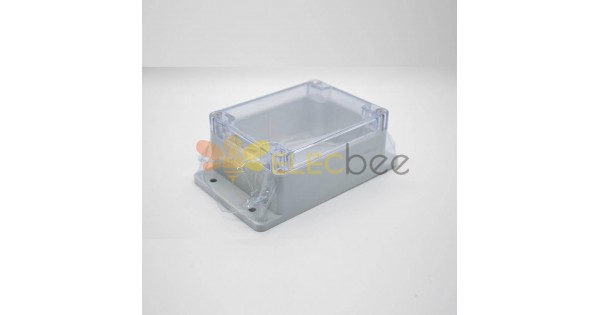 Waterproof Plastic Box Transparent Cover With Ears 115×90×55 Screw Fixation  Electric Enclosures