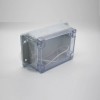 防水透明接线盒ABS塑料密封盒透明盖带耳螺丝固定115×90×55