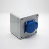 防水插座电源箱ABS塑料外壳1位插座螺丝固定电源插座盒