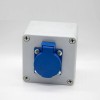 電気ボックス防水プラスチックエンクロージャ1ポジションソケットネジ固定のカスタマイズ