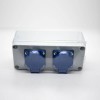 Outdoor Socket Box Screwfix Anpassung ABS-Kunststoffgehäuse 2-Positionen-Steckdose
