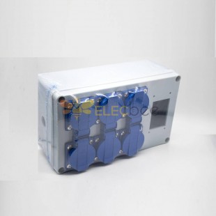 Waterproof Electrical Outlet Box Plastic Shell 6-position Socket With Display Screen Customization