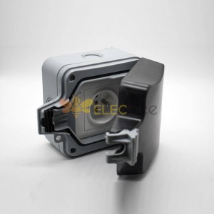 Waterproof Outdoor Electrical Outlet Box ABS Plastic Shell Snap-in Installation Customization