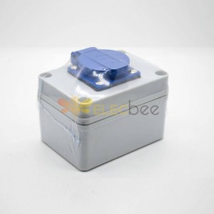 Wasserdichte Steckdosenabdeckung Schraubbefestigung Anpassung Rechteckige Steckdosenbox aus ABS-Kunststoff mit 1 Position
