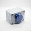 Wasserdichte Steckdosenabdeckung Schraubbefestigung Anpassung Rechteckige Steckdosenbox aus ABS-Kunststoff mit 1 Position