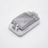 Caja de caja de disyuntor IP67 Fijación de tornillo Carcasa de plástico Cubierta de ventana transparente impermeable