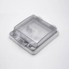 Caja de conexiones eléctricas sellada IP67 Carcasa de plástico Cubierta de ventana transparente impermeable Fijación de tornillo