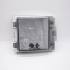 Caixa de junção elétrica selada IP67 invólucro de plástico à prova d\'água transparente tampa de janela parafuso de fixação