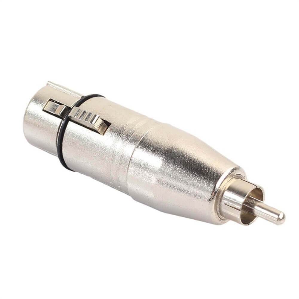 XLR 3 Pin Female To RCA Male Stereo Microphone Audio Adapter Converter Connector