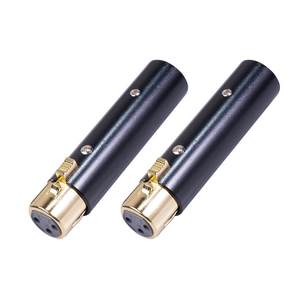XLR 3-Pin-Stecker auf 3-Pin-Buchse-Adapter für Mikrofon und Mixer