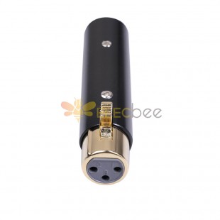 Штекер XLR 3 к 3-контактному женскому адаптеру для микрофона и микшера
