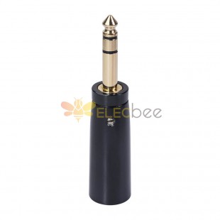 XLR Male To 1/4" Adapter 6.35Mm Trs Male To XLR Male Stereo Balanced Audio Connector For Mixer Speaker Microphone