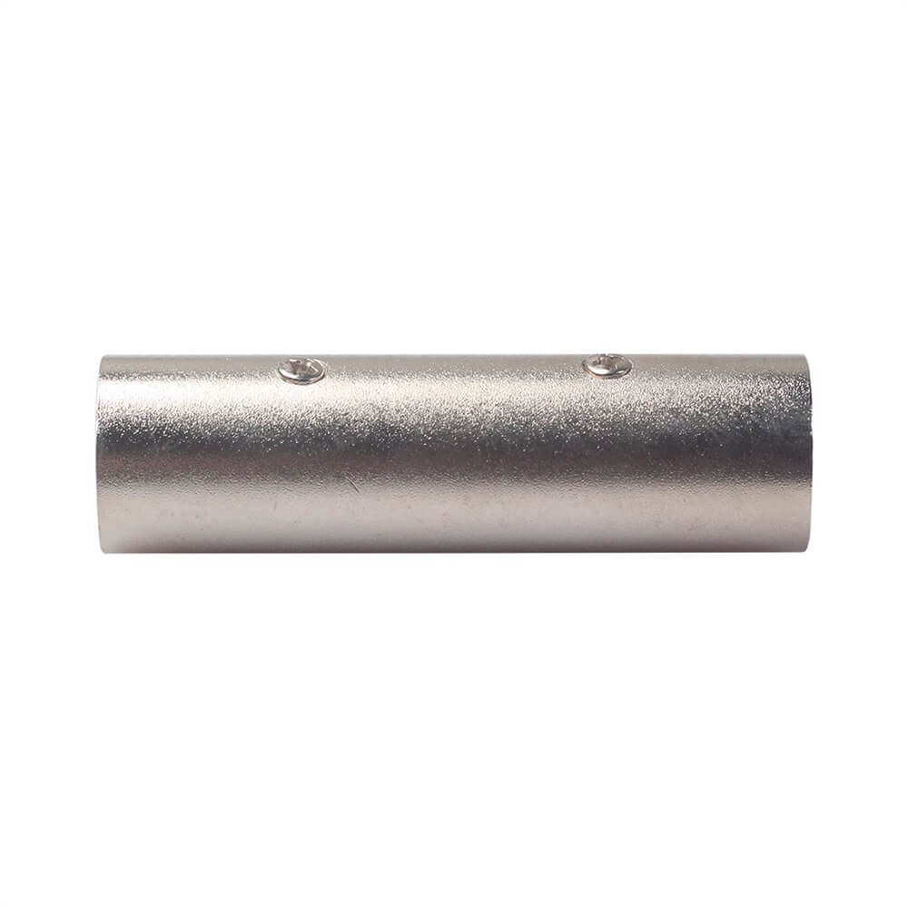 Liga de zinco shell 5 pinos macho para macho adaptador de cabo de áudio Canon XLR