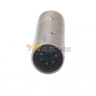Цинковый сплав Shell 5Pin Male To Male XLR Canon Audio Cable Adapter