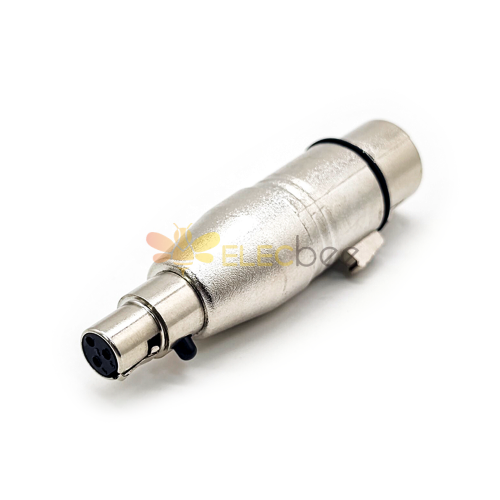 Zinc Alloy Shell Mini XLR Female 3Pin To XLR Female 3Pin Mixer Microphone Audio Adapter