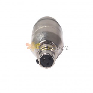 Zinc Alloy Shell Mini XLR Female 3Pin To XLR Male 3Pin Mixer Microphone Audio Adapter