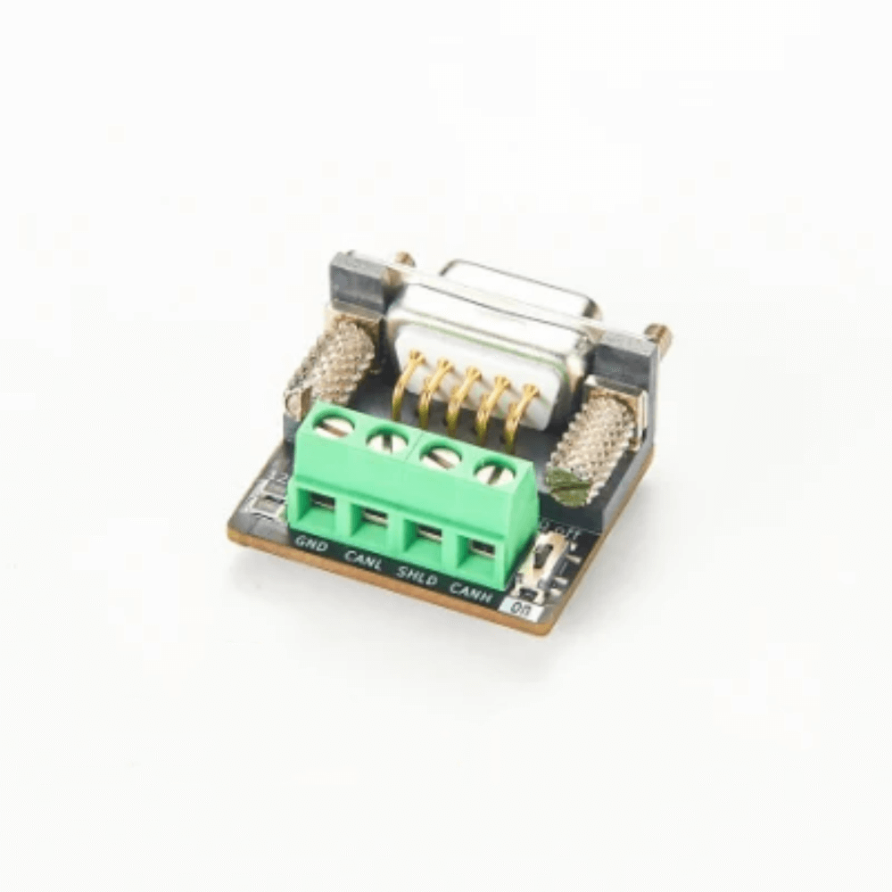 DB9 Female To open 4 Terminal Can Bus Adapter With 120 Ohm Resistor