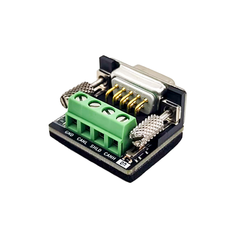 DB9 Female To open 4 Terminal Can Bus Adapter With 120 Ohm Resistor
