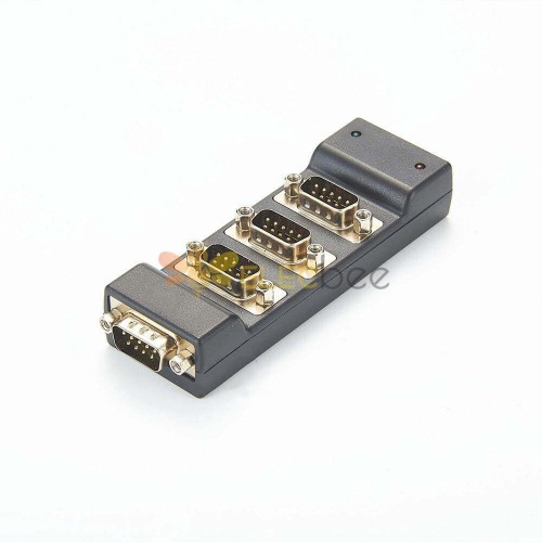 Flexray Can Io Breakout Box-USB a RS232 Hub 4 puertos con 4 piezas DB9 macho