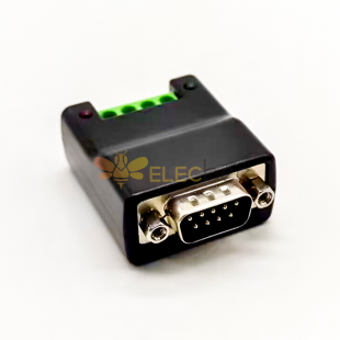 RS232 To RS485 Rs422 Serial Converter Convert DB9 Male To 5-Pin Terminal Block