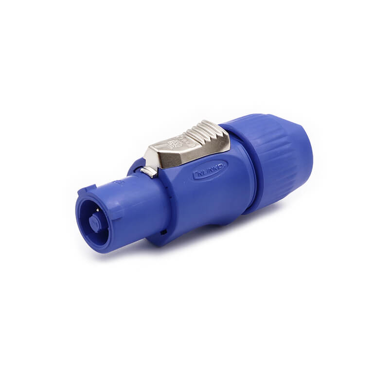 Abschließbarer Kabelstecker, Power-In-Schraubklemmen, blauer Stecker Nac3Fca Ip65
