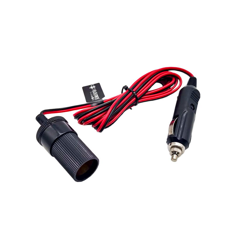 12V 24V Car Cigarette Lighter Plug Male To Female Socket Extension Cord Car Extension Cord With Multiple Outlet 1.8 Meter