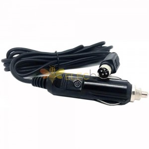 Car Cigarette Lighter 12V To Power Din 4 Pin Male Cable 2M