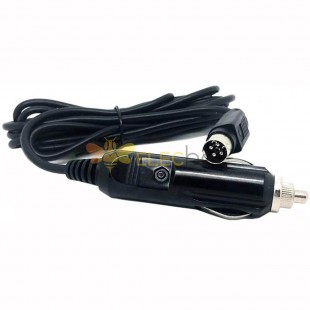 Car Cigarette Lighter 12V To Power Din 4 Pin Male Cable 2M