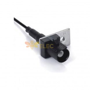 Fakra A Code One Hole Brida Macho Negro Vehículo Conector Car Radio Supply Single End Cable 0.5m
