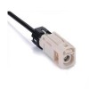 Fakra B Code Waterproof Straight Female Connector White Radio Phantom Supply Single End Cable 0.5m