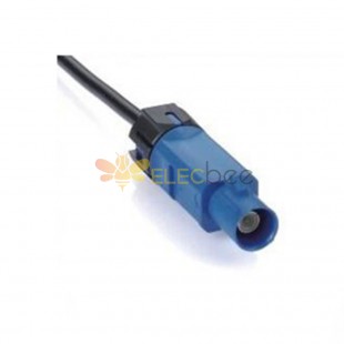 Код Fakra C синий водонепроницаемый прямой штекерный разъем GPS-сигнал одиночный конец кабеля 0,5 м