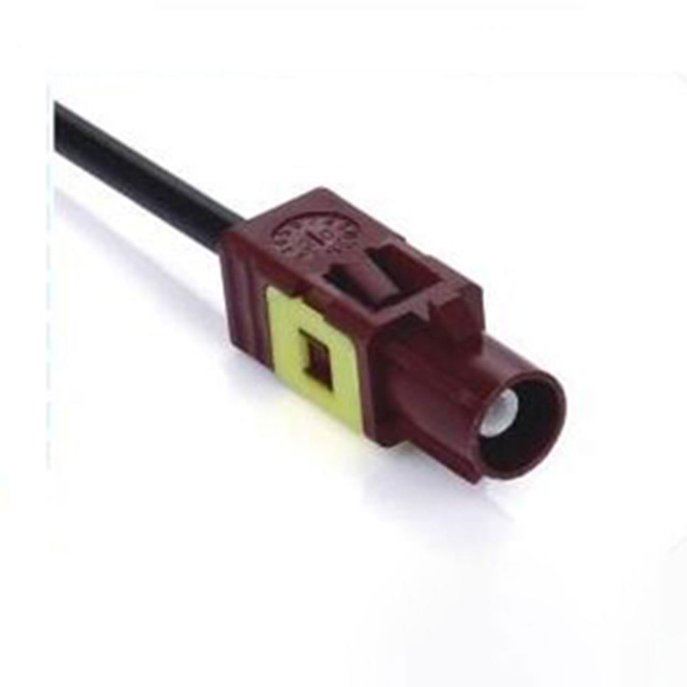 Fakra D Code Straight Male Connector Die Casting GSM Signal Single End Cable 0.5m