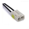 Fakra Dual Ports B Code White Straight Twin Female Connector Radio Phantom Supply Single End Cable 0.5m