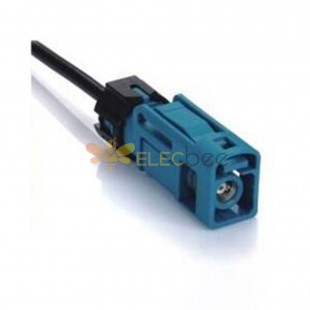 Fakra impermeable código Z conector recto hembra agua azul funcional señal GPS Cable de un solo extremo 0,5 m