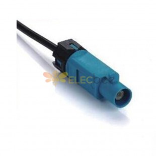 Fakra impermeable código Z conector macho recto agua azul funcional señal GPS Cable de un solo extremo 0,5 m