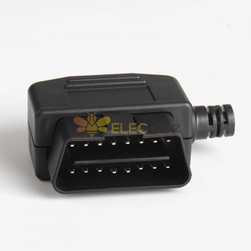 Автомобильный OBD2 16-контактный штекерный разъем OBD Shell Plug+Shell+Sr+Power Button+Screw Diagnostic