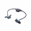 OBD2 16 Pin Male to Dual 16 Pin Female T Type Passthrough Cable 0.1M