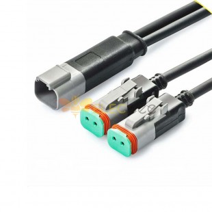 Elecbee DT04-2P Male To Dual DT04-2S Female Splitter Cable